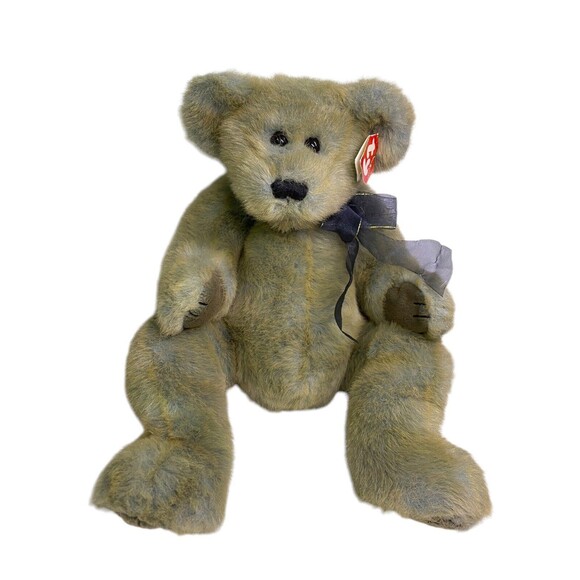 1999 TY Classic Plush Belvedere Teddy Bear Stuffed Animal With Tags - Picture 2 of 13